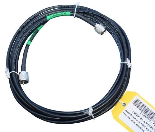 ABR Industries 75 Foot 240UF 8x Coax w/PL259 Connectors