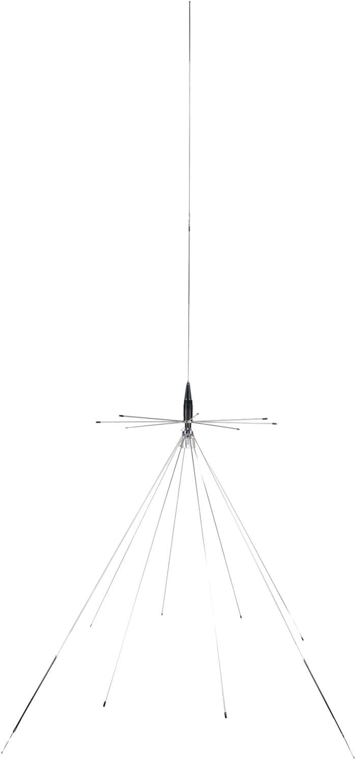 Tram 1411 Broad-Band Scanner 25 MHz to 1,300 MHz Super Discone Stainless Steel Base Antenna Plus CB Transmit Bands