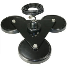 Tram 269 Tri-Magnet Cb Antenna Mount with Rubber Boots & Coaxial Cable, 5"