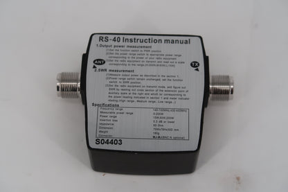 U18534 Used Nissei RS-40 Miniature VHF UHF SWR & Power Meter