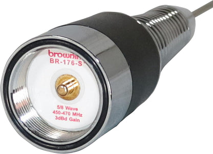 Browning BR-176-S 200-Watt 450 MHz to 470 MHz 3-dBd-Gain UHF Antenna with Spring LM GMRS
