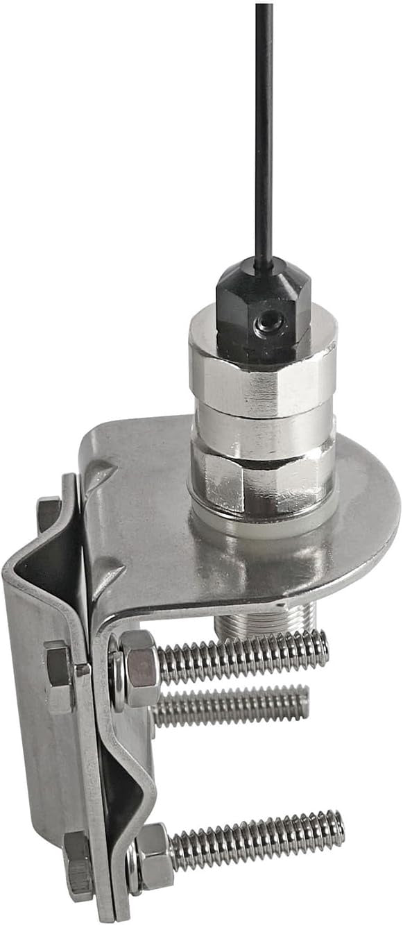 Tram 1183 140 to 170 VHF / 430 to 450 MHz UHF 17 1/4" Tall Dual Band Amateur Antenna w/Stainless Steel Mirror Mount
