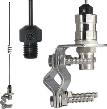 Tram 1183 140 to 170 VHF / 430 to 450 MHz UHF 17 1/4" Tall Dual Band Amateur Antenna w/Stainless Steel Mirror Mount