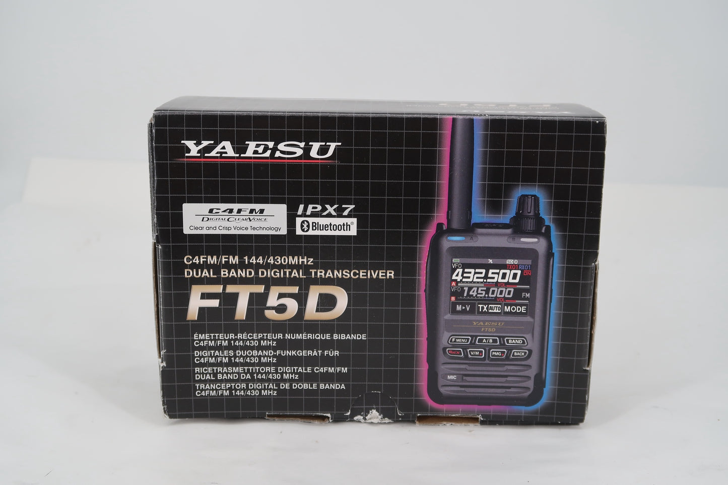 U18643 Used Yaesu FT5DR Dual Band Digital Transceiver w/ RT Systems & Extras