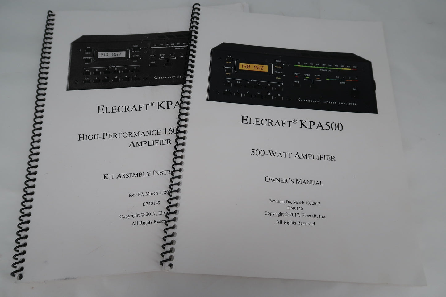 U18675 Used Elecraft KPA500 & KAT500 Amplifier/Tuner Combo
