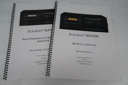 U18675 Used Elecraft KPA500 & KAT500 Amplifier/Tuner Combo