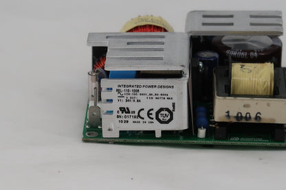 U18742 Used Integrated Power Designs REL-110-1008 Compact AC-DC Power Supply