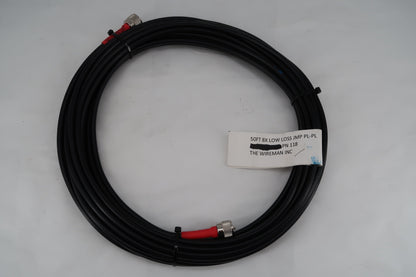 U18776 Never  Used Wireman 50FT 8X Low-Loss Jump PL-PL Coax Cable