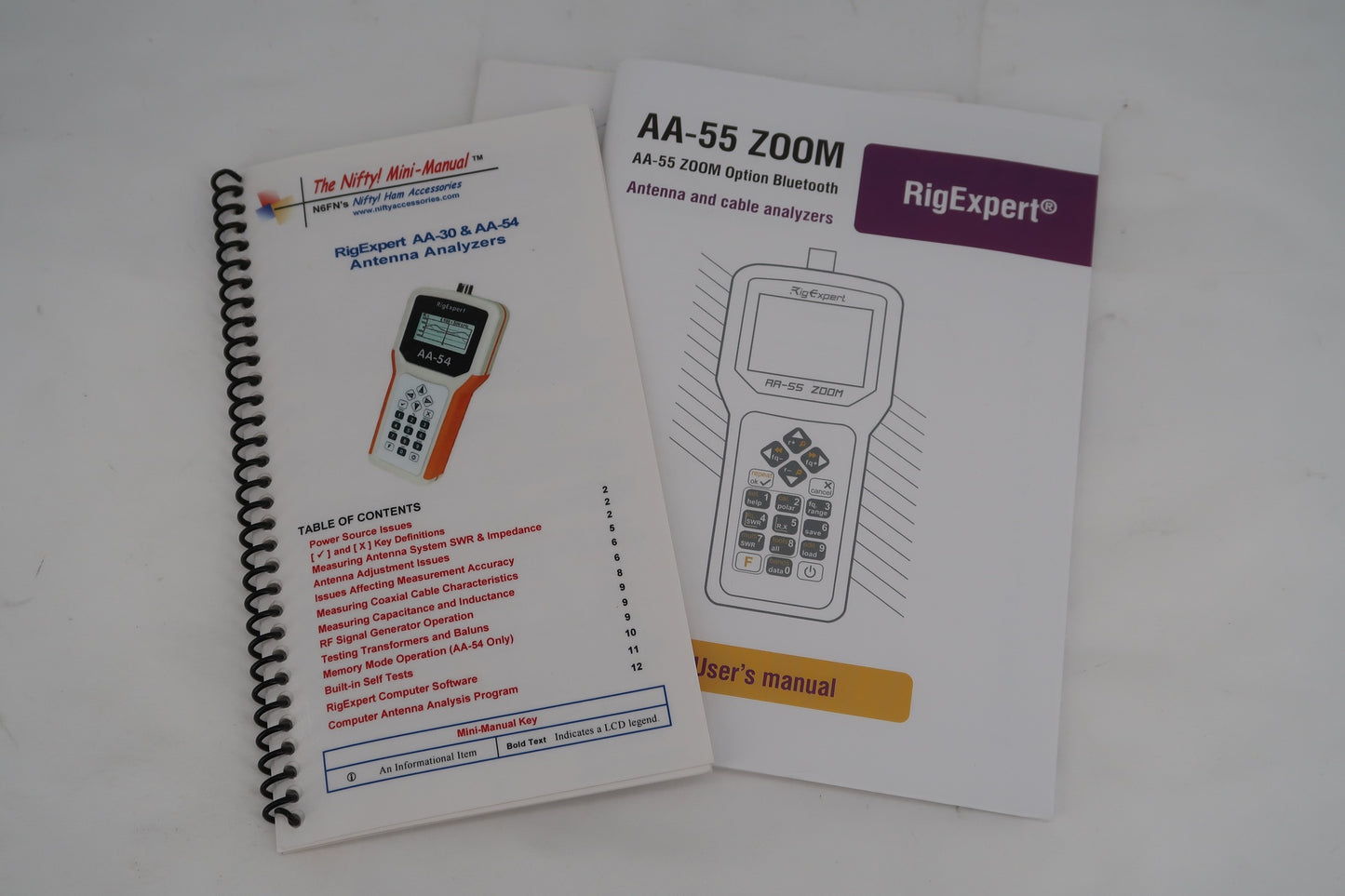 U18780 Used RigExpert AA-55 ZOOM Antenna/Cable Analyzer