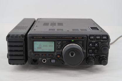 U18785 Used Yaesu FT-897D HF/VHF/UHF All-Mode Transceiver w/ FP-30B & FC-30 Tuner/Pwr. Supply