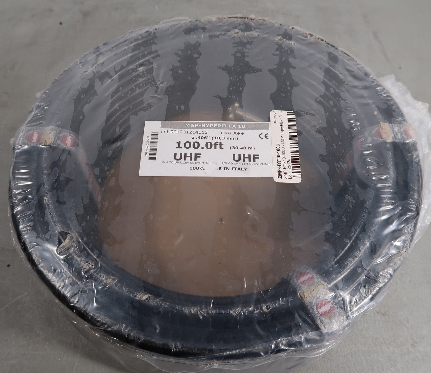 U18799 Never Used Messi & Paoloni Hyperflex 10 100ft Coaxial Cable