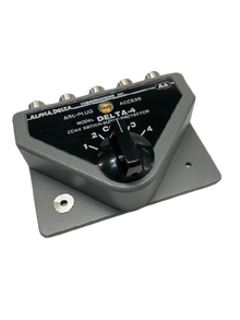 ALPHA-DELTA DELTA-4B Coaxial Switch 4 Position 500 MHz UHF Female SO239 Connectors New Style