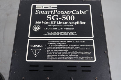 U18848 Used SGC SmartPowerCube SG-500 500W HF Linear Amplifier w/ Fan & Controller