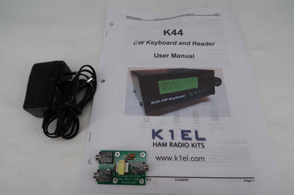 U18852 Used K1EL Model K44 CW Keyboard & Reader w/ Audio Splitter