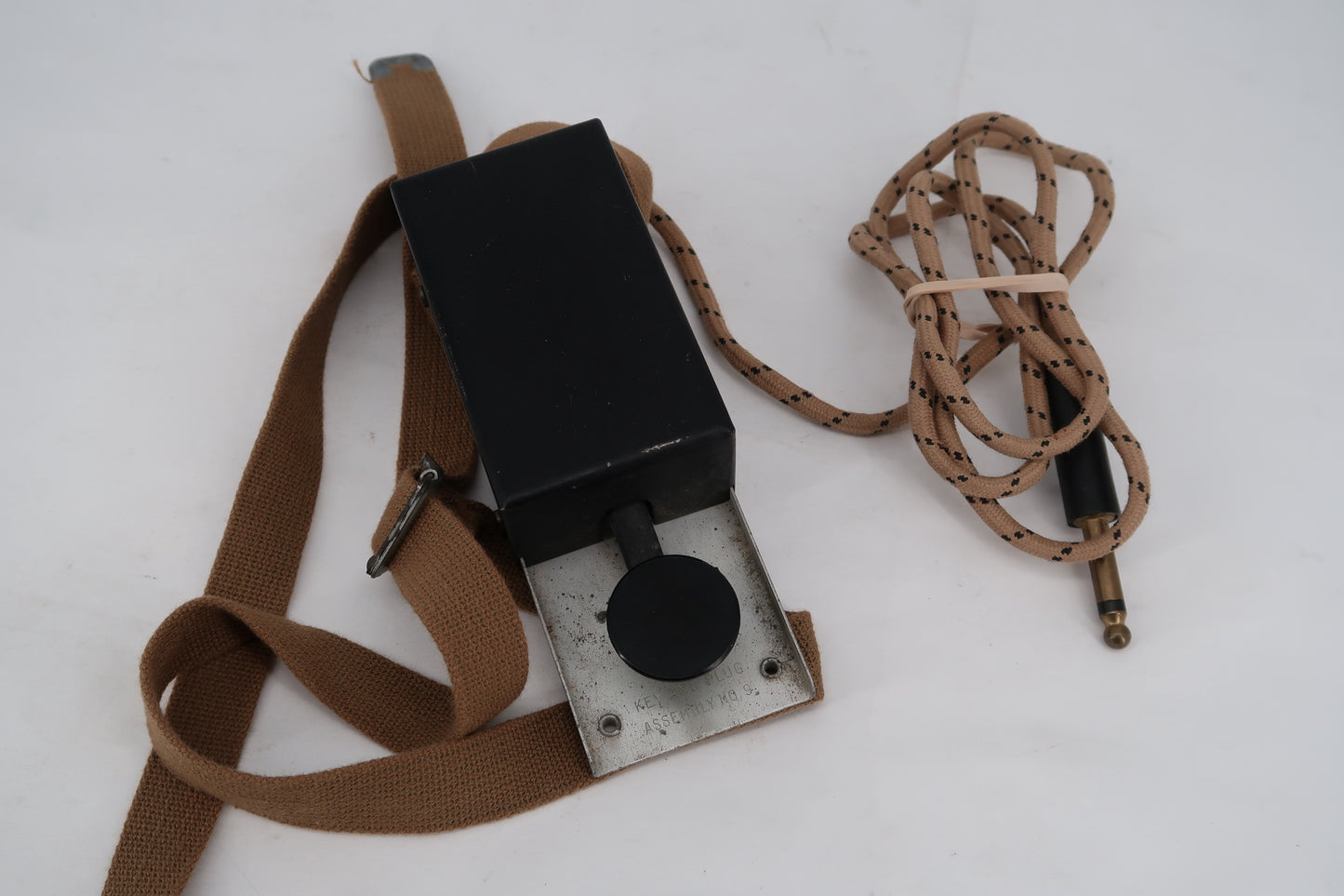 U18857 Used US Military J.H. Bunnell Key & Plug Assembly No. 9 Antique Tank Driver Straight Key