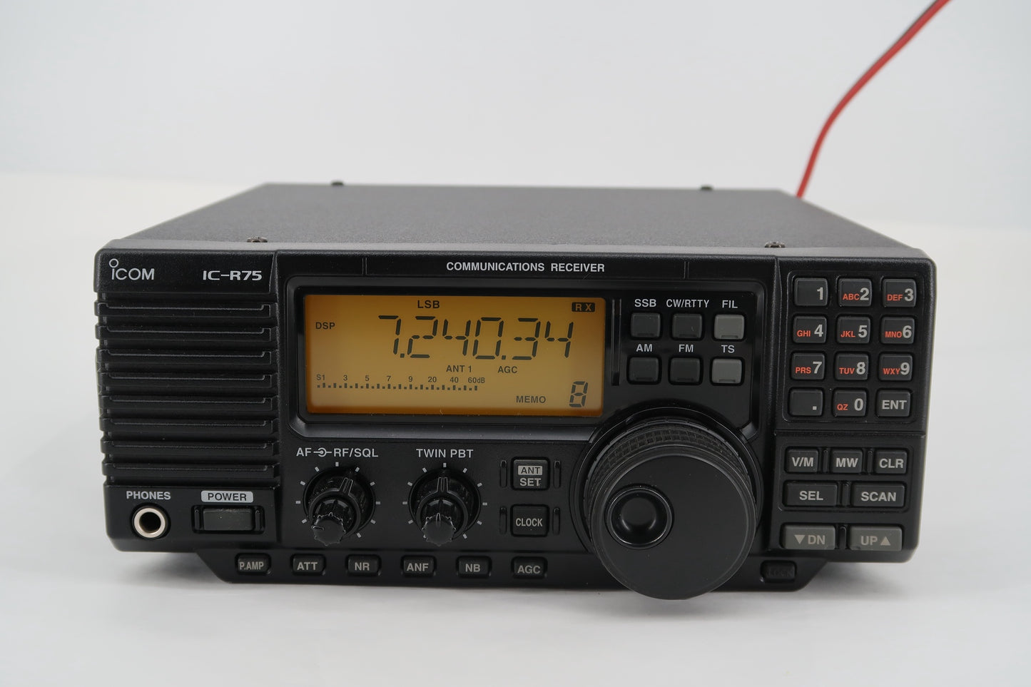 U18865 Used Icom IC-R75 All-Mode Communications Receiver w/ CW Filter & DSP