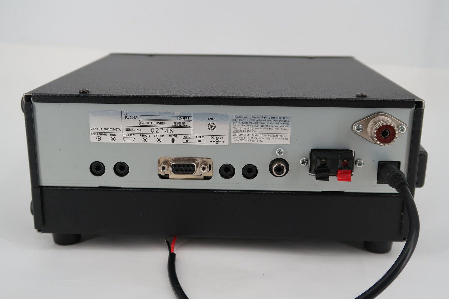 U18865 Used Icom IC-R75 All-Mode Communications Receiver w/ CW Filter & DSP