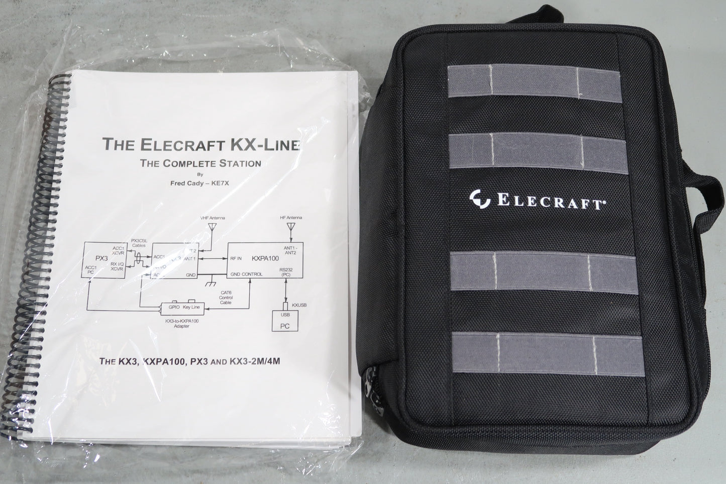 U18999 Used Elecraft KX3 & PX3 Shack in a pack Portable All-Mode Transceiver & Pandapter Station Kit