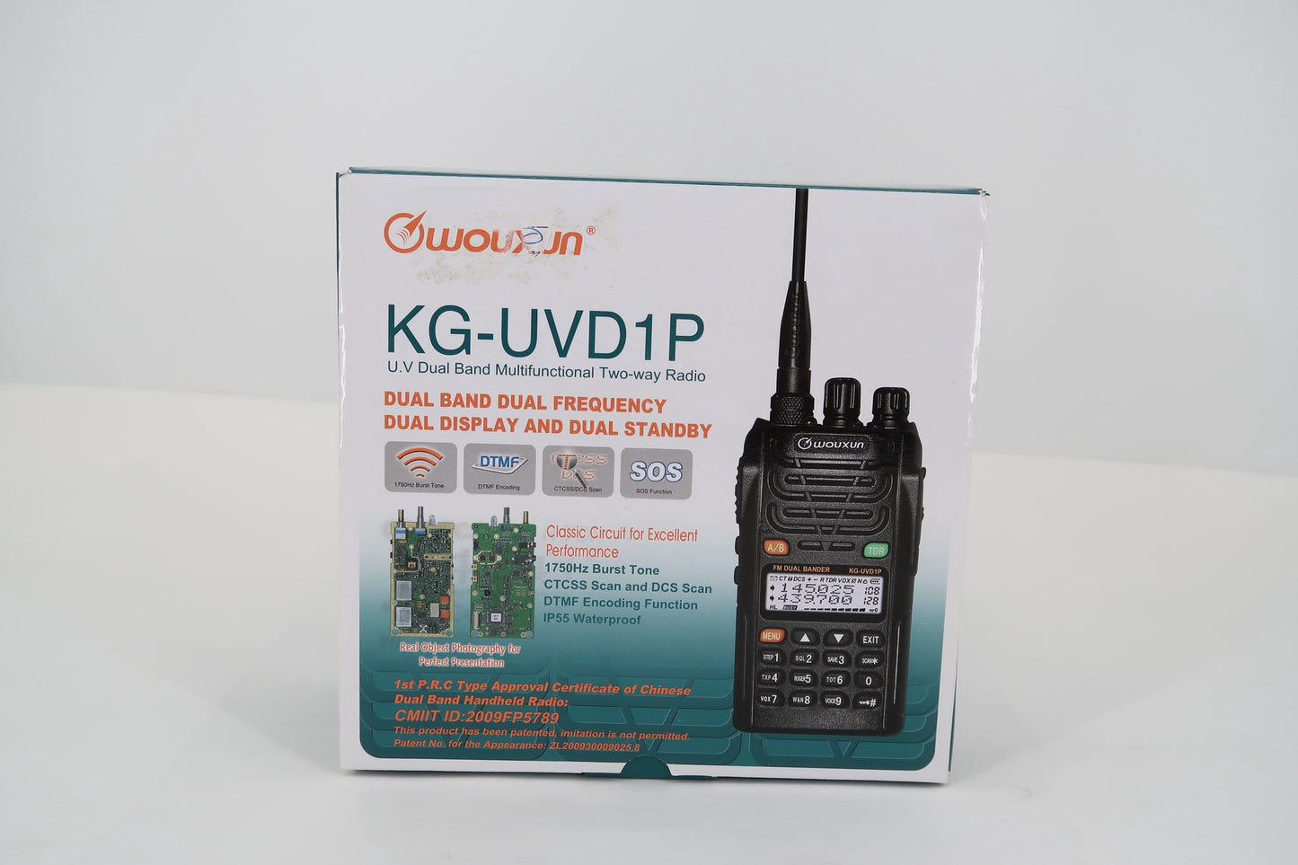 U19003 Used Wouxun KG-UVD1P Dual-Band Two-Way Handheld Radio