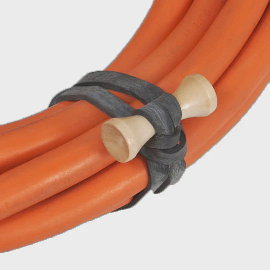 Bongo Ties 5" Elastic Cable Ties (10-Pack, Black)