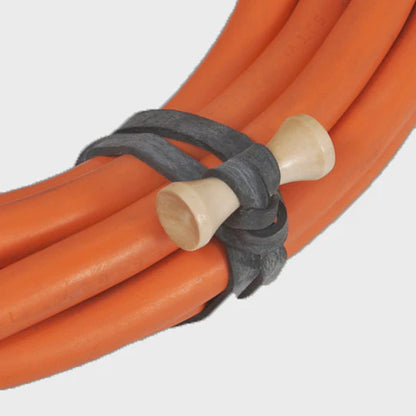 Bongo Ties 5" Elastic Cable Ties (10-Pack, Black)