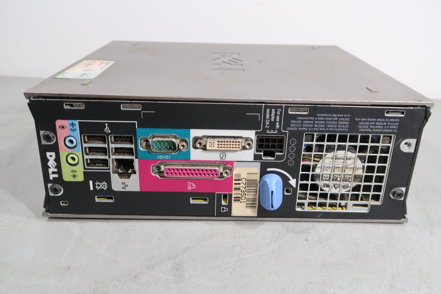 U19083 Used Dell Optiplex 745 Personal Computer (Windows XP) w/ Motorola Rib Box & Software