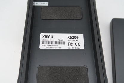 U19109 Used Xiegu X6200 Portable HF/50MHz Transceiver  w/ WR-12 Receiver & Extra Battery