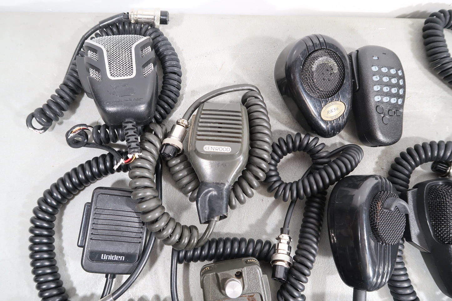 U19110 AS IS Untested LARGE Ham CB Radio Handheld Microphone Lot w/ Various Brands & Models