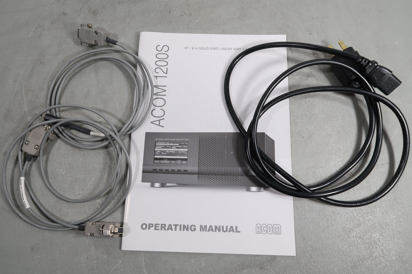 U19121 Used ACOM 1200S 1.8-54MHz Linear Amplifier w/ 04AT Antenna Tuner & Switch (240V)