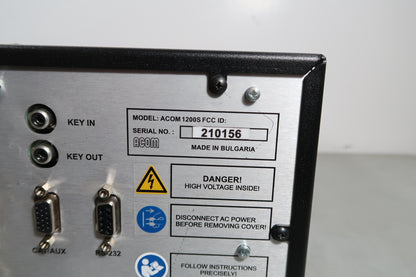 U19121 Used ACOM 1200S 1.8-54MHz Linear Amplifier w/ 04AT Antenna Tuner & Switch (240V)