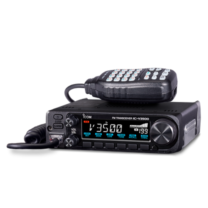ICOM IC-V3500B 65W 2 METER FM TRANSCEIVER 65 WATTS BLACK DISPLAY