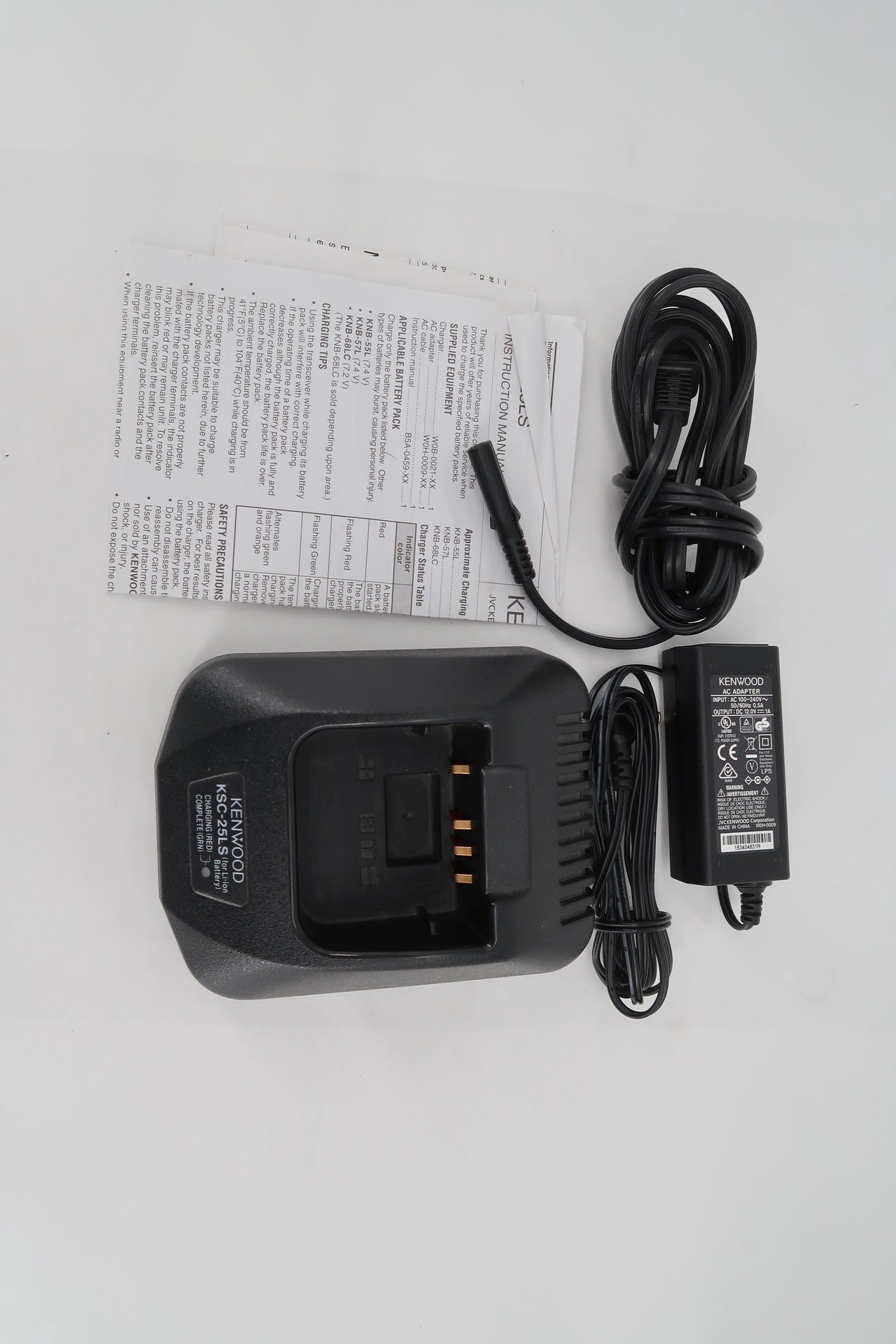 U19155 Used Kenwood KSC-25LS Rapid Desktop Charger
