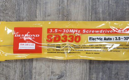 U19160 Used Diamond SD330 & Tunematic Screwdriver Antenna w/ Controller & Icom Accessories
