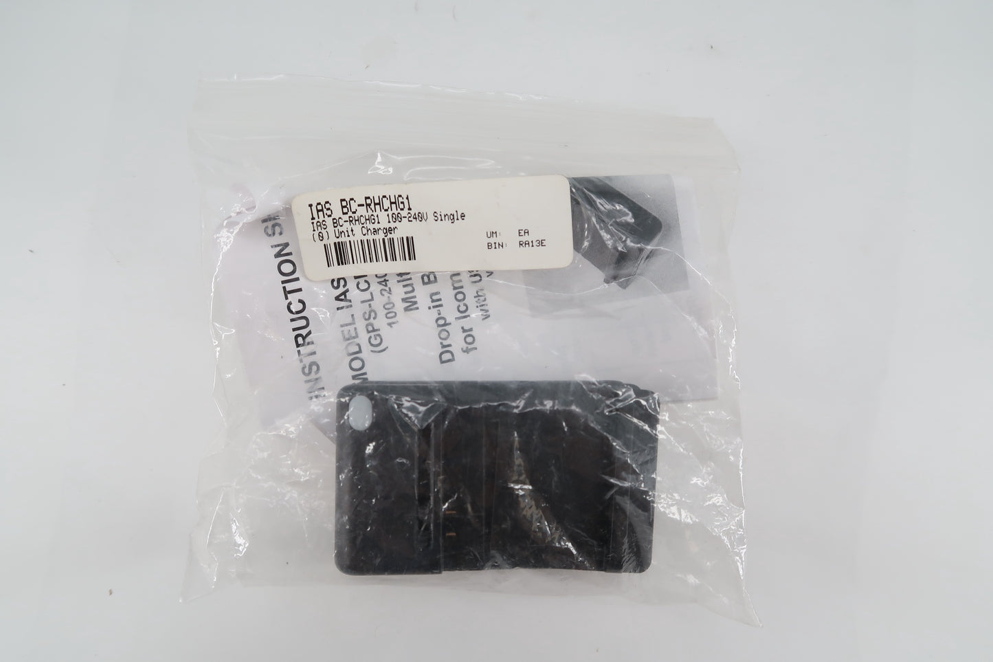 IO-97 Icom Overstock IAS BC-RHCHG1 100-240V Single Unit Charger Red Hawk