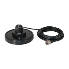 Tram® 240-B 5-Inch Black Steel 3/8 x 24 Magnet Mount with RG58 Coaxial Cable and UHF PL-259 Connector