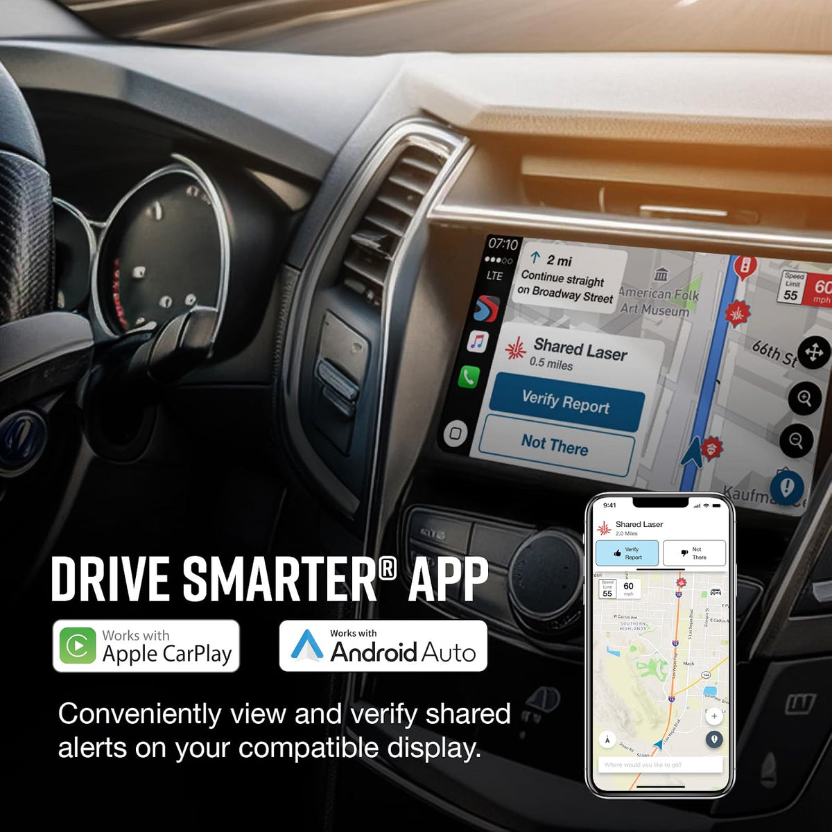 Escort MAX 360c Laser Radar Detector, WiFi and Bluetooth Enabled, Black Blowout Deal!