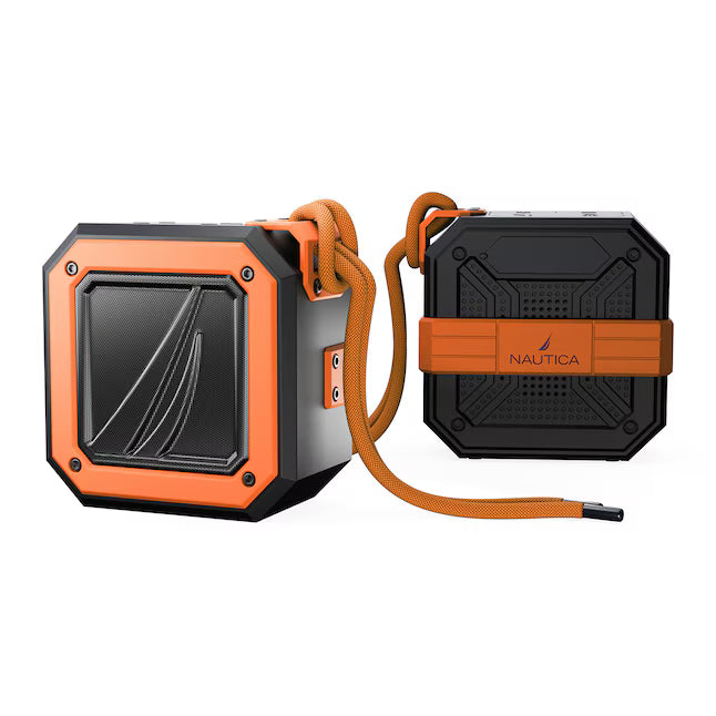 Nautica 15 -Watt Bluetooth Indoor Portable Speaker in Orange 1 Speaker Set