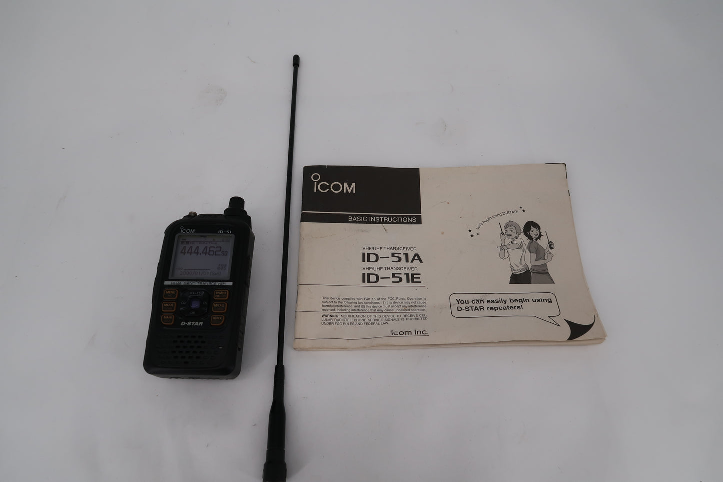 U19977 Used Icom ID-51A  VHF/UHF Dual Band HT