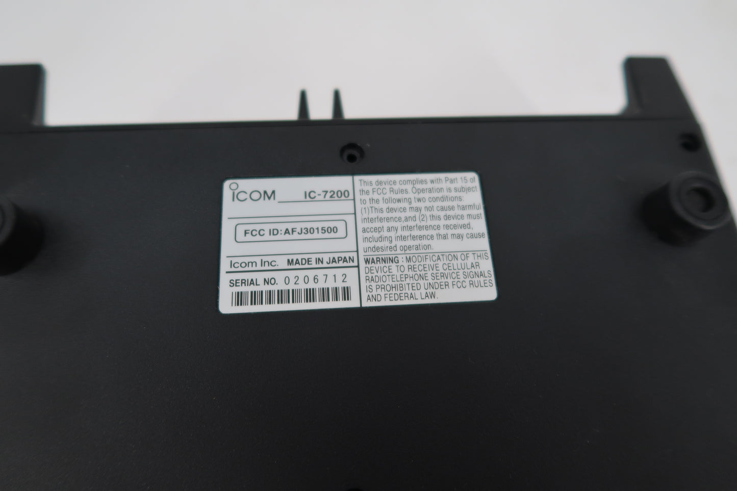 U19984 AS IS Icom IC-7200 Non-Working Unit, No Receive