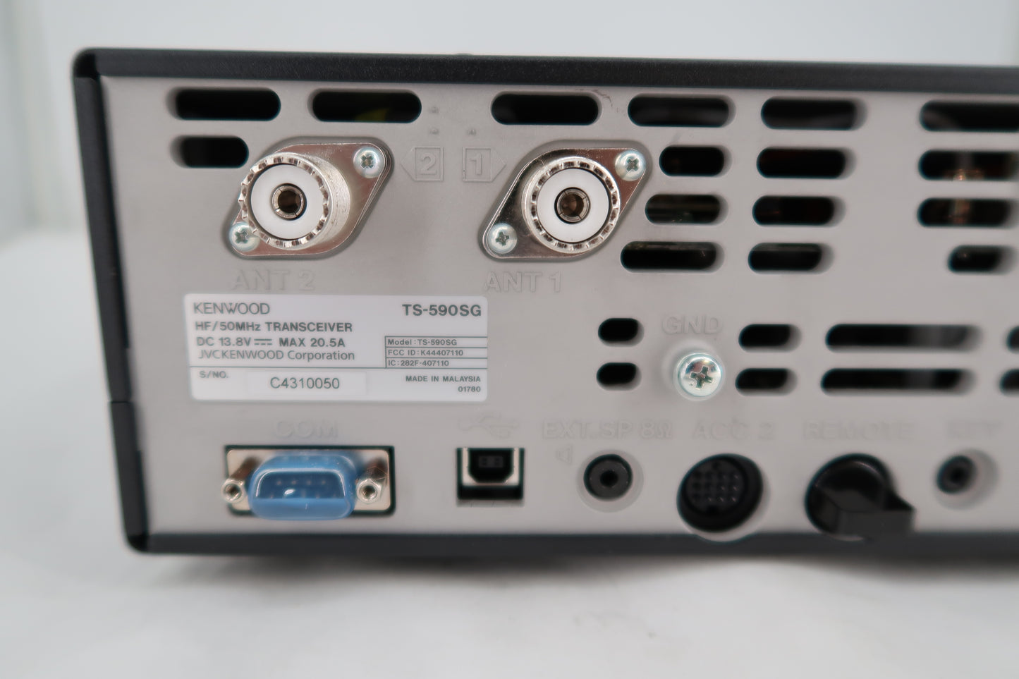 U19992 Used Kenwood TS-590SG HF/50MHz Transceiver with Mars Mod
