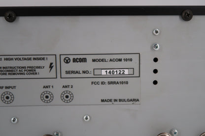 U19994 Used ACOM 1010 HF Linear Amplifier