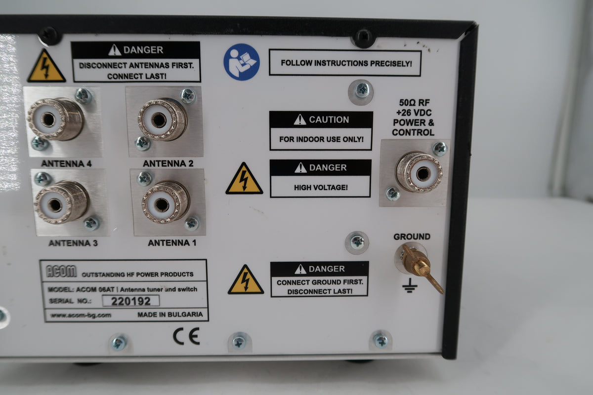 U19995 Used ACOM 06AT Automatic Antenna Tuner and Switch