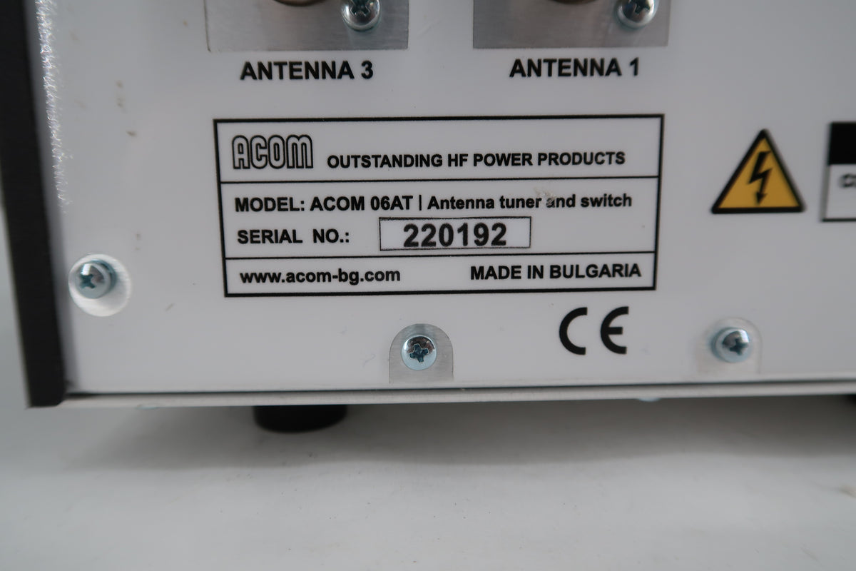 U19995 Used ACOM 06AT Automatic Antenna Tuner and Switch