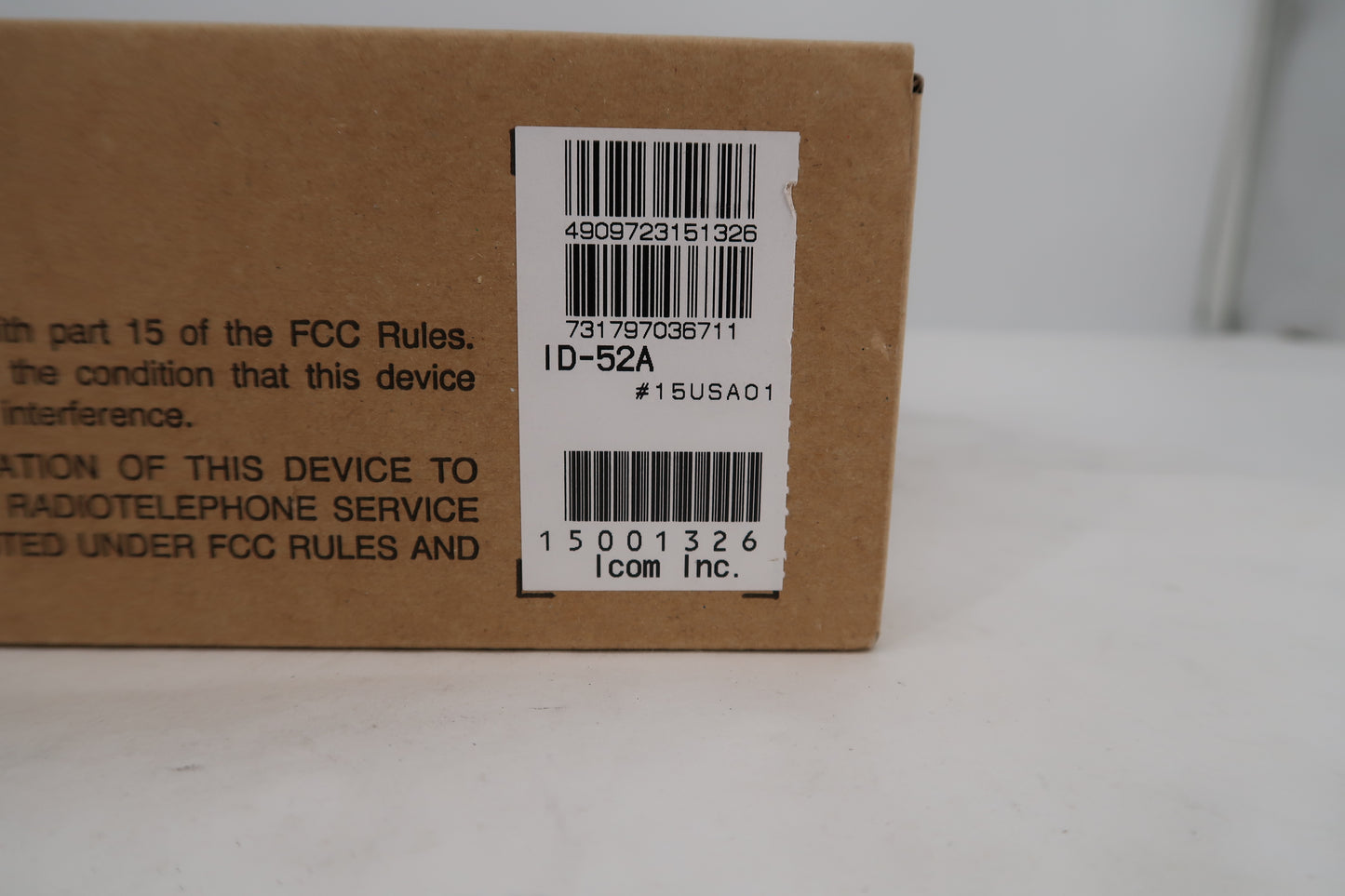 U19997 Used ICOM ID-52A VHF/UHF Digital Handheld Transceiver