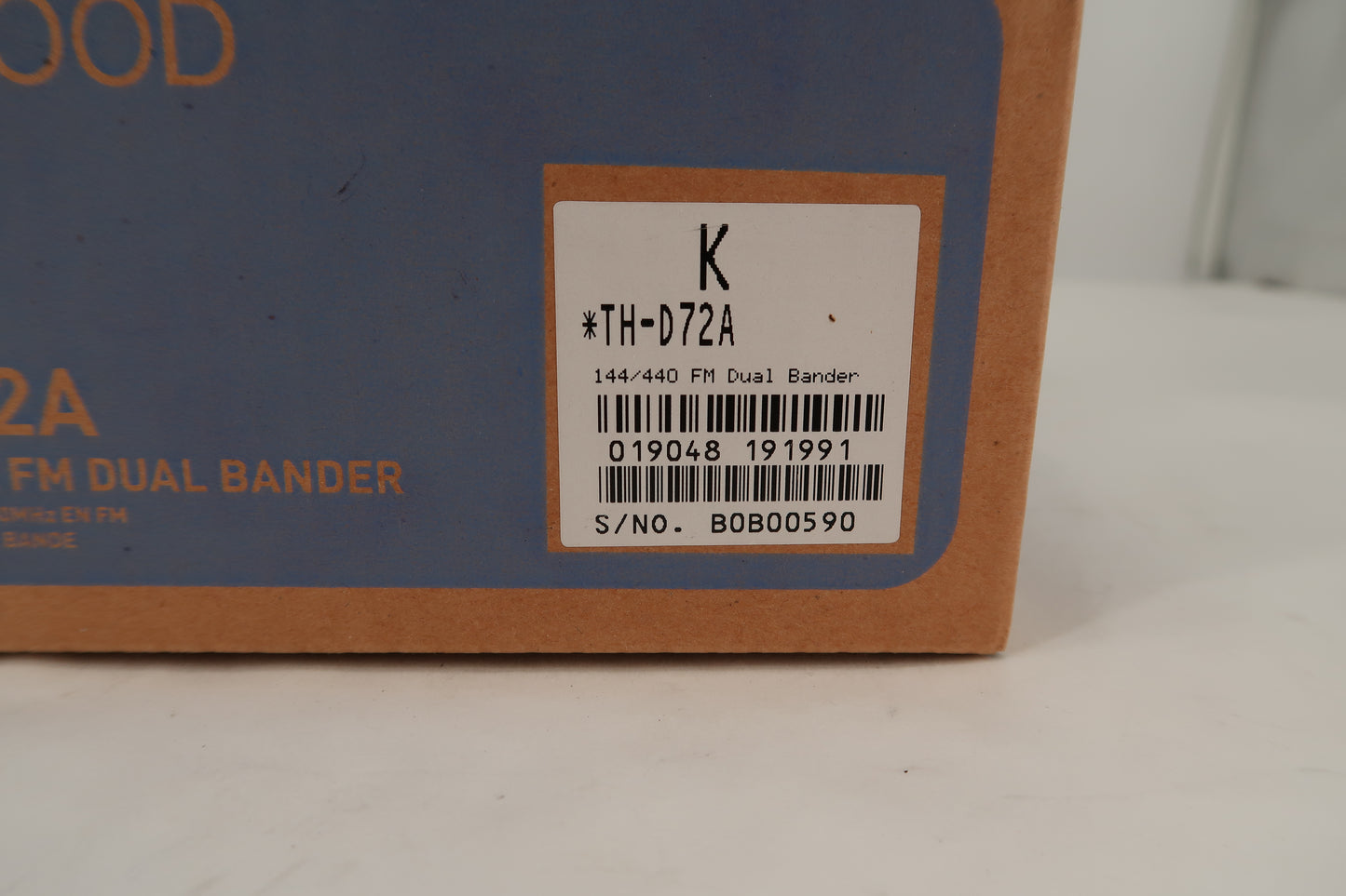 U19998 Used Kenwood TH-D72A 144/430MHz Dual Bander HT