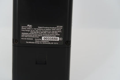 U19999 Used Whistler WS1040 Digital Trunking Scanner