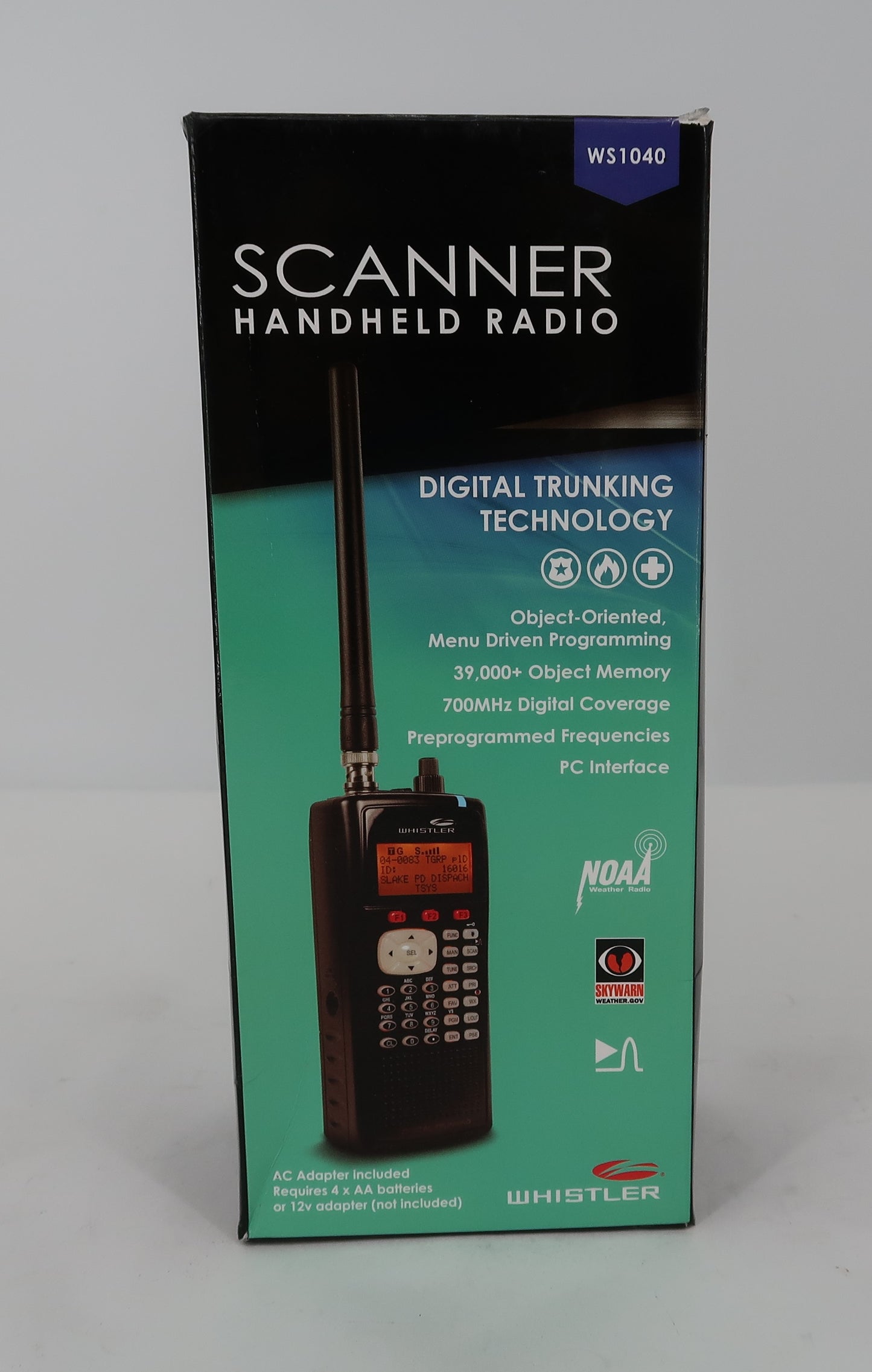 U19999 Used Whistler WS1040 Digital Trunking Scanner
