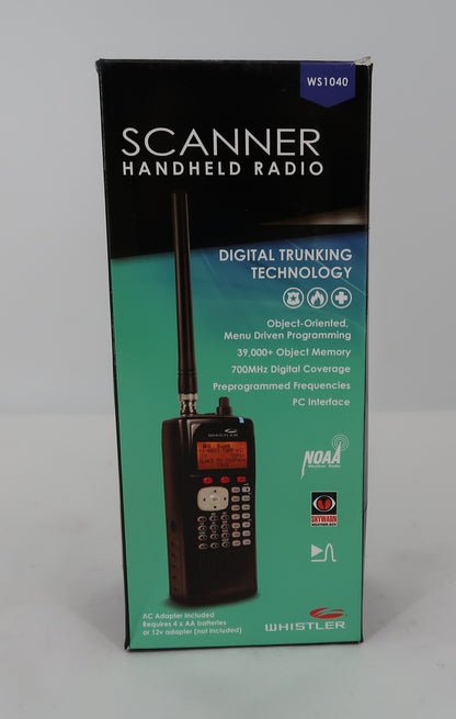 U19999 Used Whistler WS1040 Digital Trunking Scanner