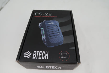 U20005 Used BTECH BS-22 Bluetooth Speaker Microphone