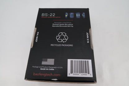 U20005 Used BTECH BS-22 Bluetooth Speaker Microphone